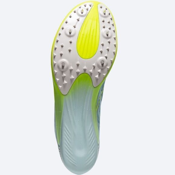 New Brooks Running ELMN8 7 Blue Glow cleat track running shoes unisex women's 12 - Picture 7 of 12